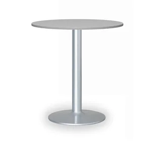 B2B Partner Stolik wysoki Filip II, średnica 800 mm, szara podstawa, płyta szara 423212 - Stoły i stoliki do biura - miniaturka - grafika 1