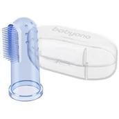 Gryzaki dla dzieci - BABYONO Babyono szczoteczka do zębów dla niemowląt na palec 723/02 - miniaturka - grafika 1