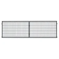 Akcesoria do ogrodzeń - Brama dwuskrzydłowa 3D 4,00 x 1,20 ocynk + RAL7016 połysk - miniaturka - grafika 1