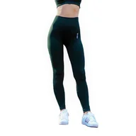 Legginsy - Damskie Leginsy Boco Wear Bottle Green Cropped, Zielony, Xs/S - miniaturka - grafika 1