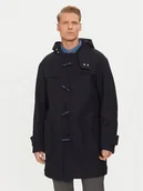 Płaszcze męskie - BOSS Płaszcz wełniany 50528188 Granatowy Regular Fit - miniaturka - grafika 1