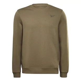 Reebok Męska bluza z logo po lewej stronie, zieleń wojskowa/zieleń wojskowa, M, Zielony wojskowy/zielony wojskowy, M - Bluzy męskie - miniaturka - grafika 1