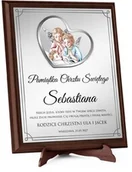 Ikony i obrazy sakralne - Obrazek z życzeniami i dedykacją na chrzest - miniaturka - grafika 1