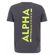 Odzież taktyczna i umundurowanie - Koszulka Alpha Industries Backprint 128507 684 - Vintage Grey RATY 0% | PayPo | GRATIS WYSYŁKA | ZWROT DO 100 DNI - miniaturka - grafika 1