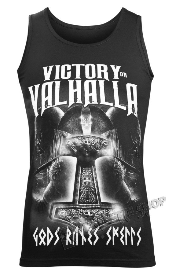 koszulka na ramiączkach VICTORY OR VALHALLA - GODS AND RUNES-S