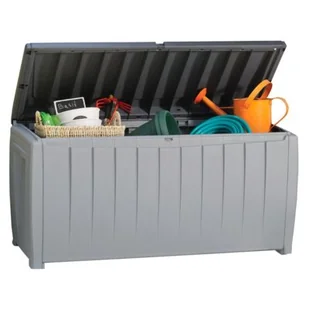KETER Skrzynia ogrodowa KETER Novel Storage Box 340L Szaro-czarny 210381 - Pojemniki przemysłowe - miniaturka - grafika 1