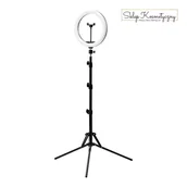 Lampy kosmetyczne - GLOW lampa pierścieniowa ring 10" RGB bsc ze statywem 10W - miniaturka - grafika 1