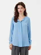 Koszule damskie - Vila Koszula Lucy 14044253 Niebieski Regular Fit - miniaturka - grafika 1