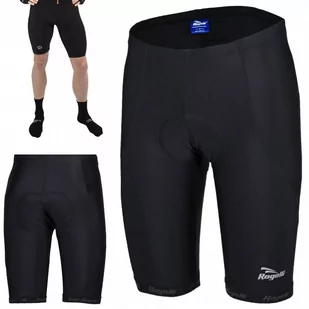 Rogelli, Spodenki kolarskie, BASIC+ De LUXE z wkładką, czarny, rozmiar XL - Spodenki rowerowe - miniaturka - grafika 1