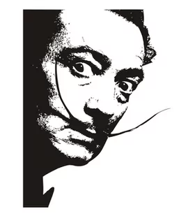 Naklejka szablon 160x120 cm SALVADOR DALI malarze, 160x120 cm - Naklejki na ścianę - miniaturka - grafika 1