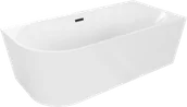 Wanny - Mexen Mia wanna wolnostojąca narożna prawa 160 x 75 cm, biała, przelew czarny - 52691607500P-70 - miniaturka - grafika 1
