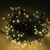 Oświetlenie świąteczne - TRMLBE Lampki choinkowe LED 100m 1000LEDs kurtyna świetlna z 8 trybami światła lampki choinkowe zewnętrzne wewnętrzne IP44 wodoodporne lampki choinkowe do dekoracji świątecznych przyjęcie weselne, ciepła biel - miniaturka - grafika 1