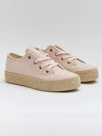 Espadryle damskie - Bellucci Espadryle w kolorze jasnoróżowym - miniaturka - grafika 1