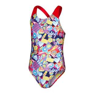 Strój pływacki jednoczęściowy dziecięcy Speedo Digital Allover Splashback - Stroje kąpielowe dla dziewczynek - miniaturka - grafika 1
