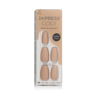 Kiss imPRESS Color Coffin Shape Sztuczne paznokcie 30 szt Odcień 506 Latte - Sztuczne paznokcie i akcesoria - miniaturka - grafika 1