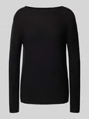 Swetry damskie - Sweter z dzianiny o kroju regular fit z czystej bawełny - miniaturka - grafika 1