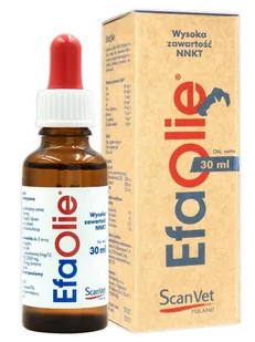 Scanvet EFA Olie 30ml Naturalny preparat wspomagający leczenie chorób skóry 101356 - Suplementy i witaminy dla psów - miniaturka - grafika 1