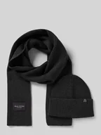 Apaszki i szaliki męskie - Czapka i szal w zestawie z czystej bawełny - miniaturka - grafika 1