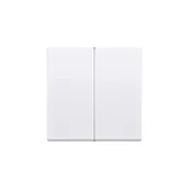 Wyłączniki światła i elektryczne - Klawisz podwójny do wyłączników SIMON 10 - biały - miniaturka - grafika 1