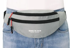Saszetka Sportowa Na Pas Nerka Biodrówka M.10 Szara Pako Jeans - Nerki Saszetka Sportowa Na Pas Nerka Biodrówka M.10 Szara Pako Jeans - Nerki - miniaturka - grafika 1