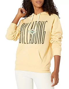 BILLABONG Damska bluza z kapturem z grafiką, Skinny Heritage jasnożółty, L - Bluzy damskie - miniaturka - grafika 1