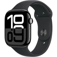 Smartwatch - Apple Watch 10 GPS 42mm z aluminium onyksu pasek sportowy S/M Czarny - miniaturka - grafika 1