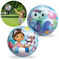 Piłki dla dzieci - Koci Domek Gabi Gumowa piłka 23 cm, lekka, PLAŻOWA, DO GRANIA, DO ZABAWY10m+ - miniaturka - grafika 1