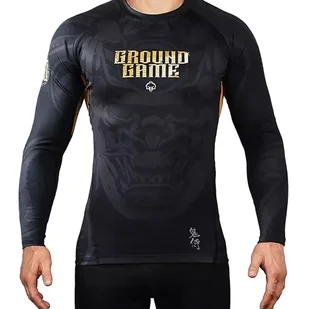 Rashguard do MMA/BJJ męski Ground Game Oni Samurai z długim rękawem - Kimona, stroje i obuwie - miniaturka - grafika 1