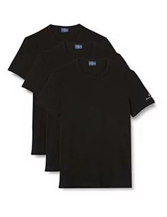 Koszulki męskie - Navigare Męski T-shirt sportowy 570, 3 sztuki w opakowaniu, czarny (Nero Nero)., XXL - grafika 1