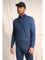 Swetry męskie - Just Cashmere Kaszmirowy kardigan "Alan" w kolorze granatowym - miniaturka - grafika 1