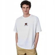 Koszulki męskie - Koszulka męska Champion Crewneck biała 220270 WW001 S - miniaturka - grafika 1