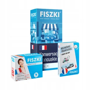 Zestaw Fiszek – Francuski dla podróżników (poziom A1-B2) - Książki do nauki języka francuskiego - miniaturka - grafika 1