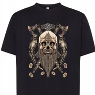 Koszulki męskie - KOSZULKA VIKING VALHALLA RAGNAROK M 3250 CZARNA - miniaturka - grafika 1