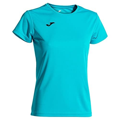 Joma Damska koszulka sportowa z krótkim rękawem, 6XS - 3XL - Utrzymuje kontakt z ciałem w suchości, idealna do biegania lub siłowni - kombi