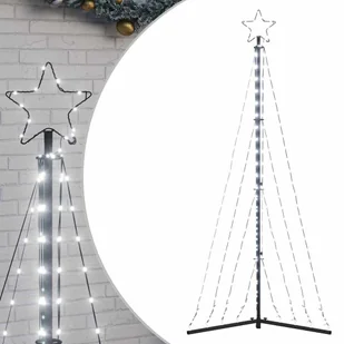 vidaXL Lampki choinkowe, 339 zimnych białych LED, 187 cm - Ozdoby bożonarodzeniowe - miniaturka - grafika 1
