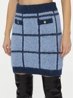 Spódnice - Guess Spódnica ołówkowa W3BD0O Z3BP0 Niebieski Slim Fit - miniaturka - grafika 1