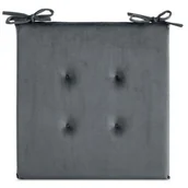 Poduszki dekoracyjne - Poduszka na siedzisko Gaja 40 x 40 cm stalowy - miniaturka - grafika 1