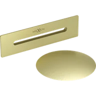 Akcesoria do armatury i ceramiki - Mexen Uni korek z przelewem do wanny wolnostojącej, złoty szczotkowany - 5100-55 - miniaturka - grafika 1