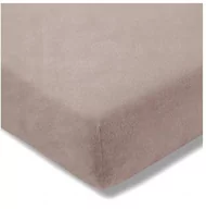Prześcieradła - Estella ESTELLA Prześcieradło Welurowe Z Gumką Kamykowe 800 150x200 4053912056258 - miniaturka - grafika 1