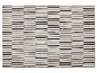 Dywany - Beliani Dywan patchworkowy skórzany 160 x 230 cm brązowo-beżowy KULALAR - miniaturka - grafika 1