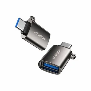 Joyroom Joyroom adapter przejściówka USB 3.2 Gen 1 (męski) - USB Typ C (żeński) czarny (S-H151 Black) S-H151 Black - Ładowarki do telefonów - miniaturka - grafika 1