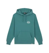 Bluzy męskie - felpa uomo dickies globe hoodie - dk0a85sr0 ln1 green - miniaturka - grafika 1