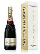 Szampany i wina musujące - Szampan Moët & Chandon Brut Imperial Congratulations Box 0,75l w kartoniku - Personalizacja - miniaturka - grafika 1