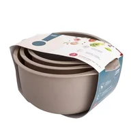 Miski i półmiski - Komplet 3 misek 1,5 l + 2 l + 3 l beżowy - miniaturka - grafika 1