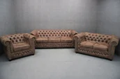 Komplety wypoczynkowe - Wypoczynek Chesterfield Gobi Oxford 3+2+1 B 4740 - miniaturka - grafika 1