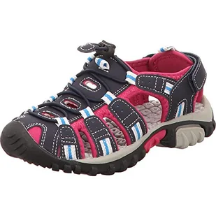McKINLEY Unisex dziecięce sandały trekkingowe Vapor II Jr. Slingback, Niebieski, granatowy, ciemny różowy, ciemny 920, 27 EU - Buty dla chłopców - miniaturka - grafika 1