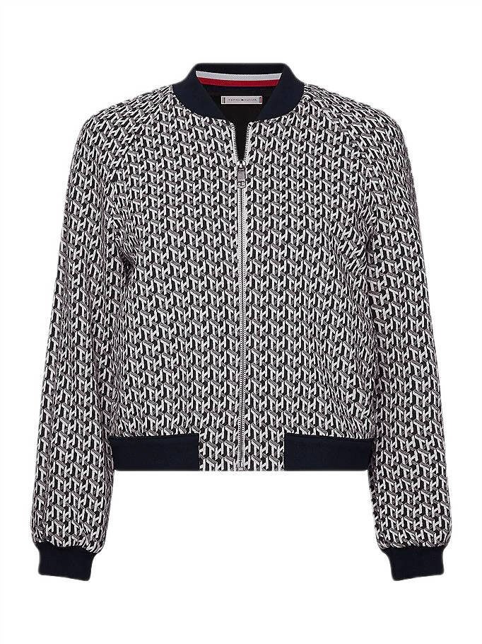 Kurtka damska Tommy Hilfiger Tedi Bomber przejściowa bomberka-XS