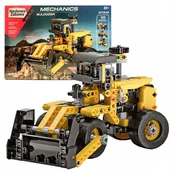 Zabawki interaktywne dla dzieci - Clementoni Mechanics Buldożer Pojazd Budowlany Zestaw - miniaturka - grafika 1