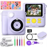 Aparaty natychmiastowe - MINI APARAT DRUKARKA DRUKUŚ TERMICZNA NATYCHMIASTOWY DLA DZIECI + 3 ROLKI - miniaturka - grafika 1