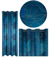 Zasłony - Euro Firany Zasłona Gotowa Dekor 140 x 250 Przelotka Lotos2 1224771 - miniaturka - grafika 1